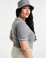 Thumbnail for your product : Collusion Plus crop polo in grey