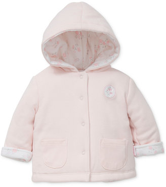 Little Me Reversible Floral-Print Hooded Jacket, Baby Girls (0-24 months)
