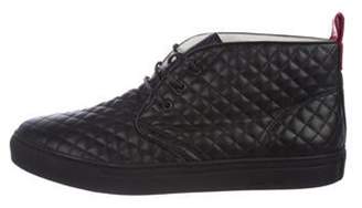 Del Toro Quilted Leather Sneakers black Quilted Leather Sneakers