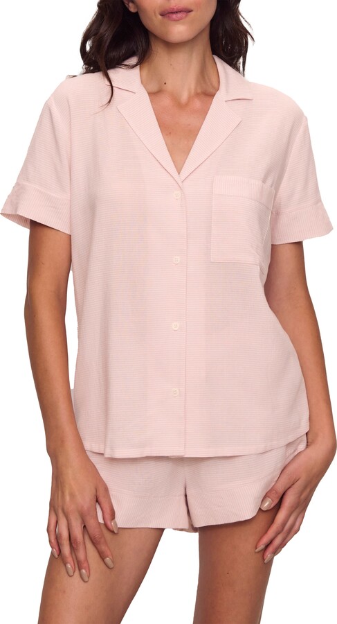 Nautico Stripe Short Sleeve Shirt & Shorts Pajamas