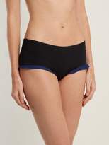 Thumbnail for your product : Marysia Swim Oxford Contrast Trim Bikini Briefs - Womens - Black Navy