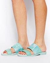 Thumbnail for your product : Miista Isis Mint Slide Flat Sandals