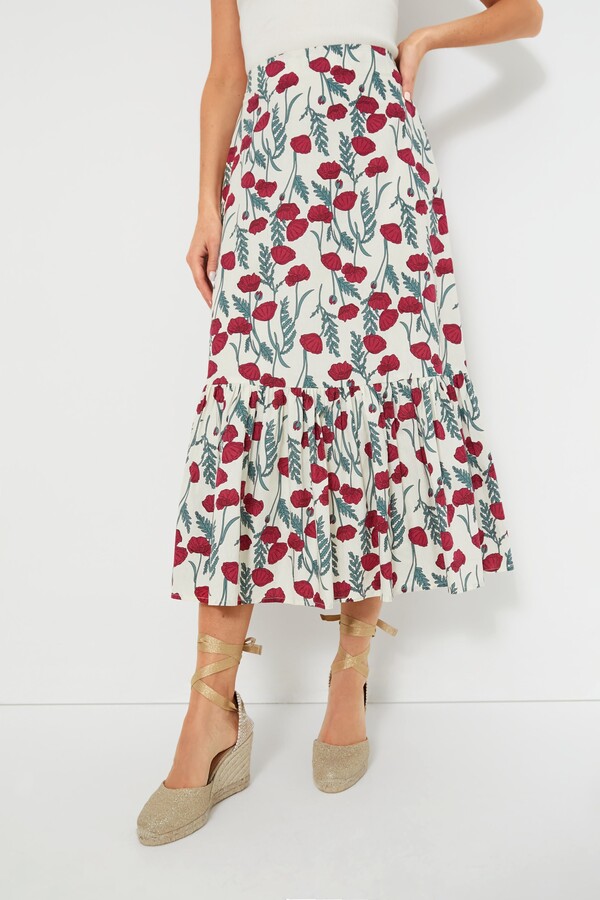 Hyacinth House Amaryllis Floral Tanner Skirt - ShopStyle