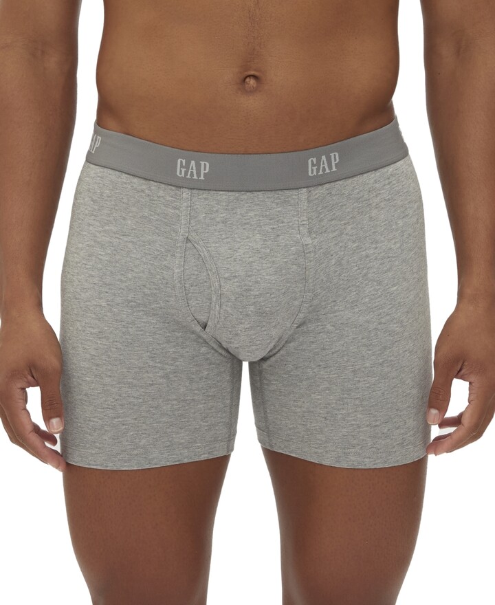 Gap Men's 3-Pk. Cotton Stretch Boxer Briefs - Black/Light Heather  Grey/White - ShopStyle
