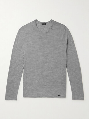 Hanro Merino Wool and Silk-Blend T-Shirt - Men - Gray - M