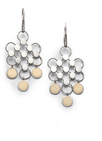 Thumbnail for your product : John Hardy Dot 18K Yellow Gold & Sterling Silver Diagonal Square Drop Earrings