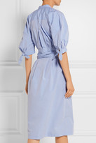 Thumbnail for your product : Sea Cotton-poplin Midi Dress - Light blue