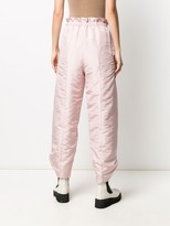 Thumbnail for your product : Maison Flaneur Grosgrain Trim High-Waisted Trousers