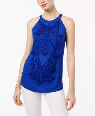 INC International Concepts Soutache Halter Top, Created for Macy's