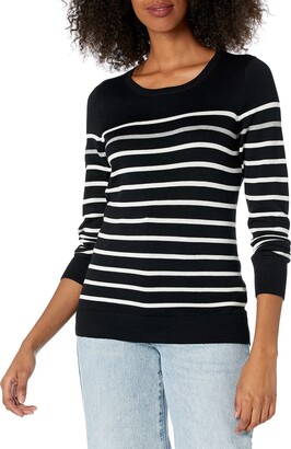 Amazon Essentials Women's Long-Sleeve Lightweight Crewneck Jumper (Available in Plus Size)