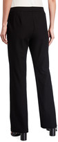 Thumbnail for your product : Eileen Fisher Petite Washable Stretch-Crepe Straight-Leg Pants with Pocket