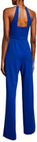 Thumbnail for your product : Jay Godfrey Zinnia Twisted Halter-Neck Jumpsuit with Chain Detail