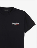 Thumbnail for your product : Balenciaga Political logo-print cotton-blend T-shirt 4-10 years