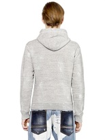Thumbnail for your product : DSquared 1090 Bird Appliqués Hooded Cotton Sweatshirt