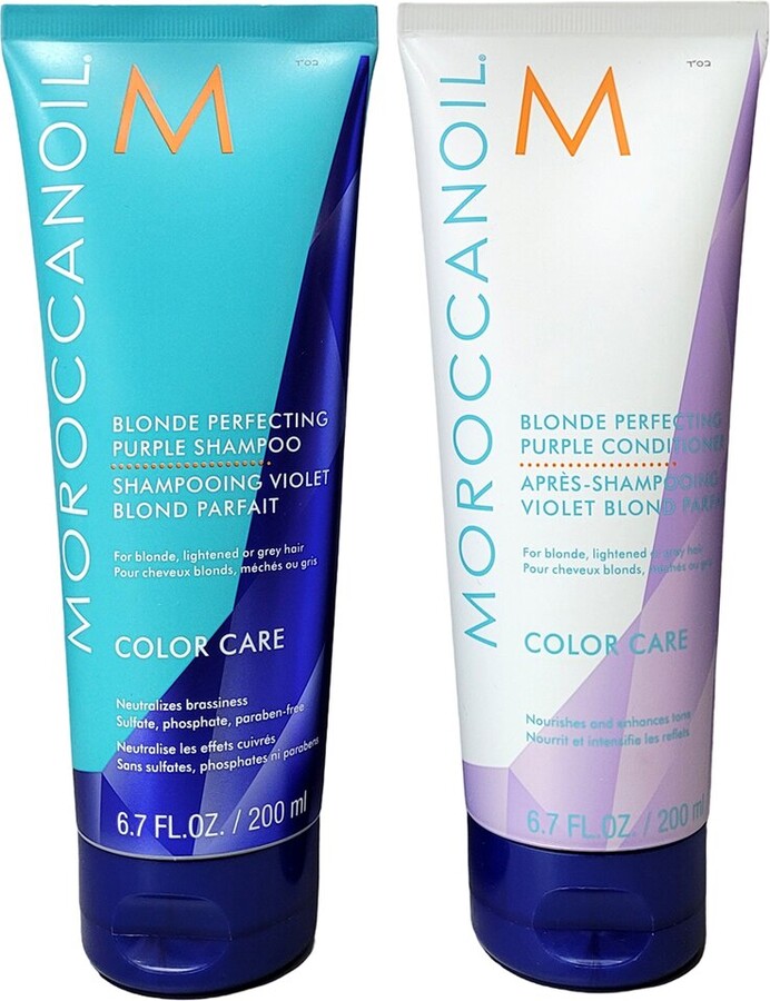 Moroccanoil Unisex Blonde Perfecting Purple Conditioner Duo