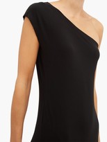 Thumbnail for your product : Norma Kamali One-shoulder Stretch-jersey Maxi Dress - Black