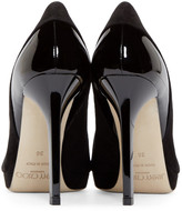 Thumbnail for your product : Jimmy Choo Black Suede & Patent Rudy Pumps