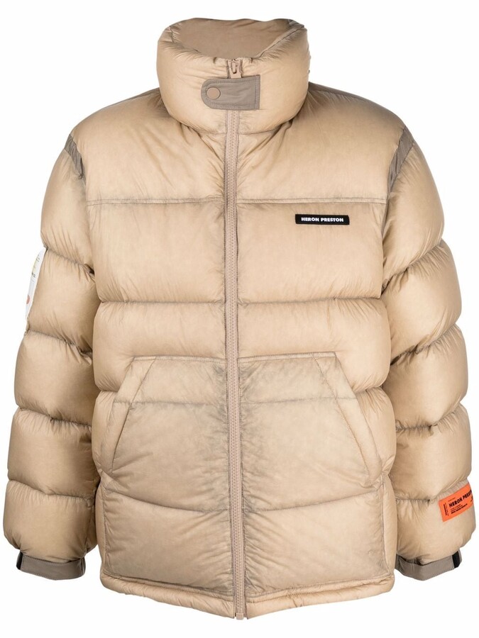 Heron Preston LogoPatch Puffer Jacket ShopStyle