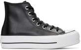 Thumbnail for your product : Converse Black Leather Chuck Taylor All Star Lift Clean Sneakers