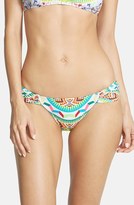 Thumbnail for your product : Mara Hoffman 'Jungle Trip' Ruched Side Bikini Bottoms