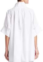 Thumbnail for your product : The Row Abel Stand Collar Elbow-Sleeve Tunic