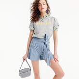Thumbnail for your product : J.Crew Tie-waist short in chambray