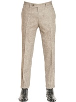 Thumbnail for your product : Canali 19cm Wool Blend Stretch Tweed Trousers