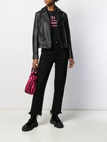Thumbnail for your product : Karl Lagerfeld Paris Ikonik leather biker jacket