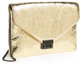 Thumbnail for your product : Loeffler Randall 'Lock' Metallic Leather Clutch