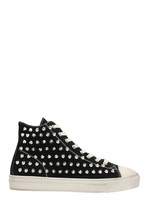 Thumbnail for your product : Gienchi Jean Michel Hi Black Suede Sneakers