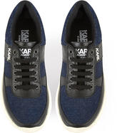 Thumbnail for your product : Karl Lagerfeld Paris Leather and jean trainers