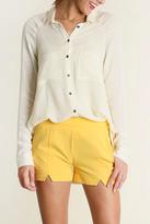 Thumbnail for your product : Umgee USA Cream Oversized Button-Up