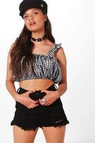 Thumbnail for your product : boohoo Elizabeth Gingham Bralet