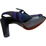 Thumbnail for your product : Hermes Black Leather Sandals