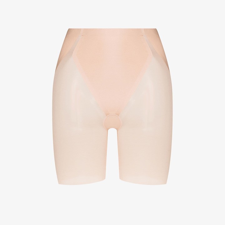 spanx haute contour mid thigh short