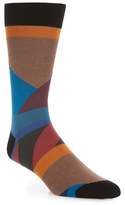 Thumbnail for your product : Bugatchi Geometric Crew Socks