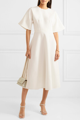 Roksanda Maja Crepe Midi Dress - Ivory