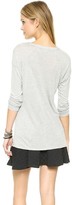 Thumbnail for your product : David Lerner Seamed Pocket Long Sleeve Tee