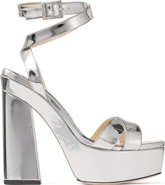 Silver Platform Heels | Shop the world's largest collection of fashion |  ShopStyle UK