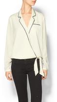 Thumbnail for your product : Aryn K Menswear Drapey Top