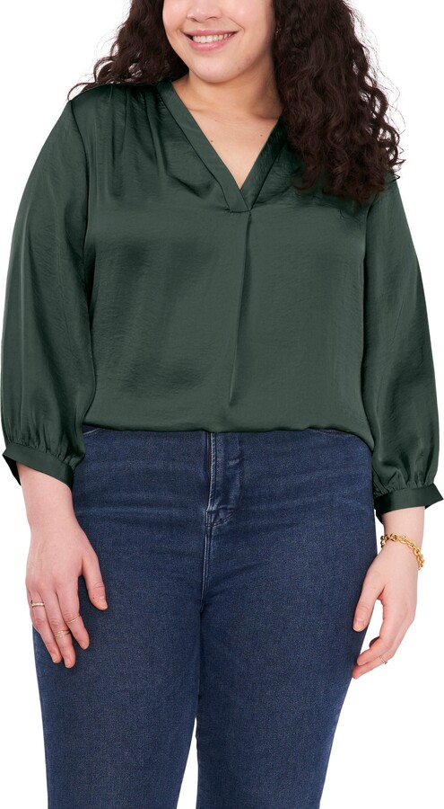 Vince Camuto Rumple Satin Blouse