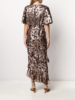Thumbnail for your product : Saloni Metallic Fil Coupe Gown