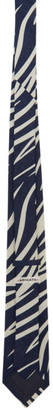 Blue Blue Japan Navy and White Bassen Tie