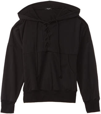 Terez Lace-Up Hoodie