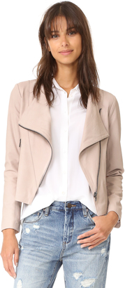 Cupcakes And Cashmere Collin Soft Drape Front Moto Jacket