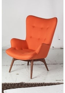 Design Tree Home Aussie Contour Lounge Chair in Orange