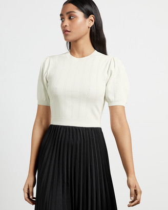 Ted Baker KNITO Knit top pleated dress