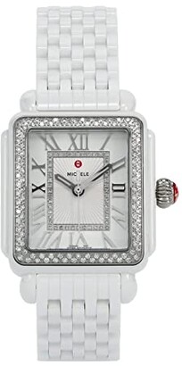 michele watch white ceramic