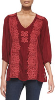 Thumbnail for your product : Johnny Was Collection Flower Crochet Tunic
