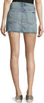 Thumbnail for your product : Hudson Vivid Denim Mini Skirt W/ Released Hem, Indigo